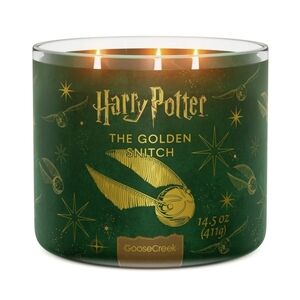 Goose Creek Harry Potter Golden Snitch 3-wick Crackling Fresh-Cut Grass, Morning